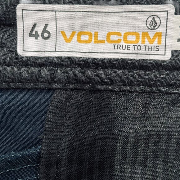 Volcom Mens Pants 46x32 Modern Fit Navy Stretch Chino Repreve Casual Streetwear - Picture 3 of 10